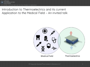 medical applications of thermoelectrics