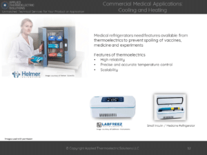 medical applications thermoelectric refrigerator