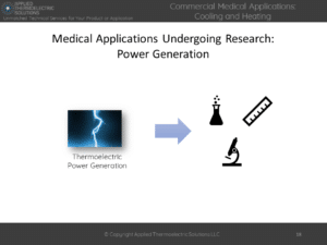 medical applications thermoelectrics research