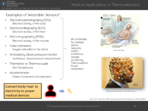 medical applications thermoelectric body heat harvester wearable sensors