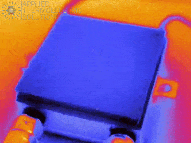 thermoelectric / Peltier module thermal image animated