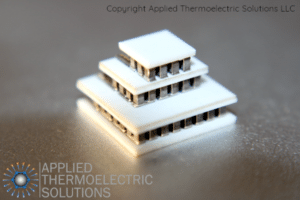 a three stage cascade stacked thermoelectric module