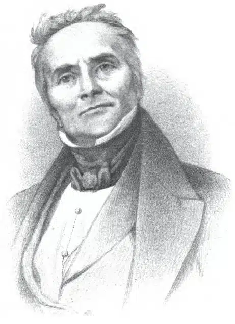 Portrait of Jean Charles Athanase Peltier who discovered the Peltier effect. The Peltier effect is one of three thermoelectric effects.