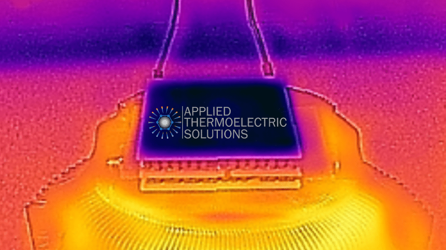 Peltier cooling thermal image, Applied Thermoelectric Solutions LLC