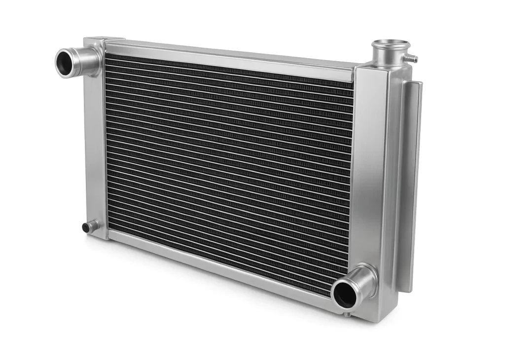 Diagram illustrating radiator-based EV battery thermal management heat rejection
